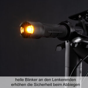 blinker am lenkerende detailaufnahme vmax vx4 escooter eroller mit federung elektroroller