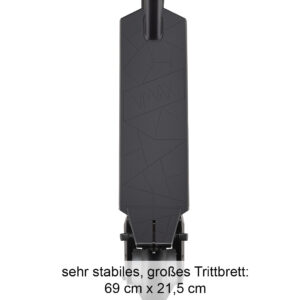 trittbrett in aufnahme von oben vmax vx4 escooter eroller mit federung elektroroller