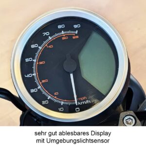 Display mit Tacho von Super Soco TC Wanderer 45 km/h Elektromoped