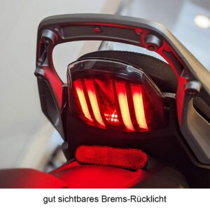 Rücklicht von Super Soco TS Streethunter 45 km/h Elektromotorrad