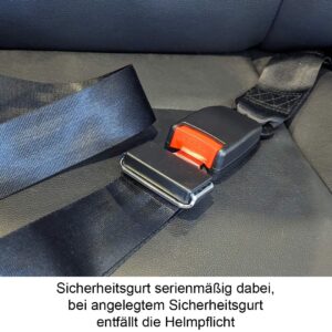 Eco Engel 504 Seniorenmobil, Detailaufnahme Sicherheitsgurt