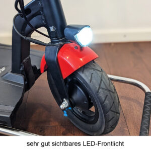 Frontlicht von Flotte Lotti Seniorenmobil Krankenfahrstuhl klappbar