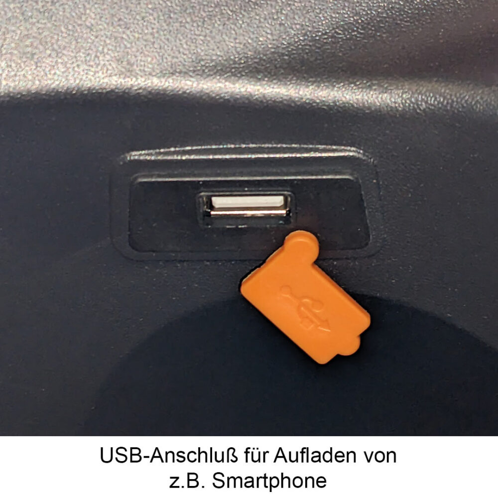 USB-Ladebuchse von Eco Engel 530 Seniorenmobil