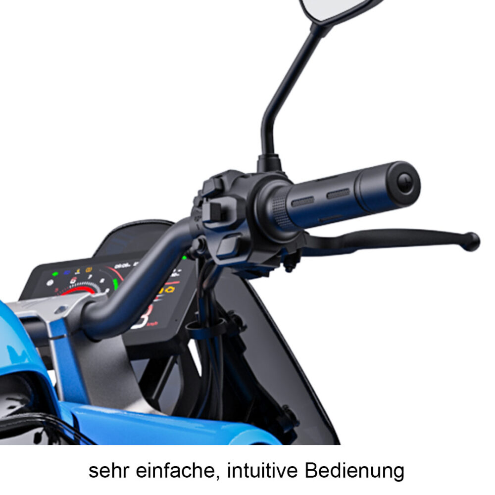 Lenker Bedienung von VMoto Stash 125er eMotorrad