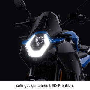 Frontlicht von VMoto Stash 125er eMotorrad