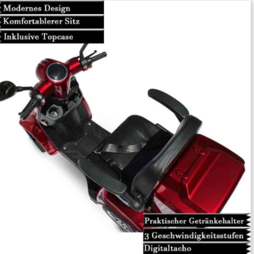 Seniorenmobil Eco Engel 510 V2 von oben mit Detailerklärungen